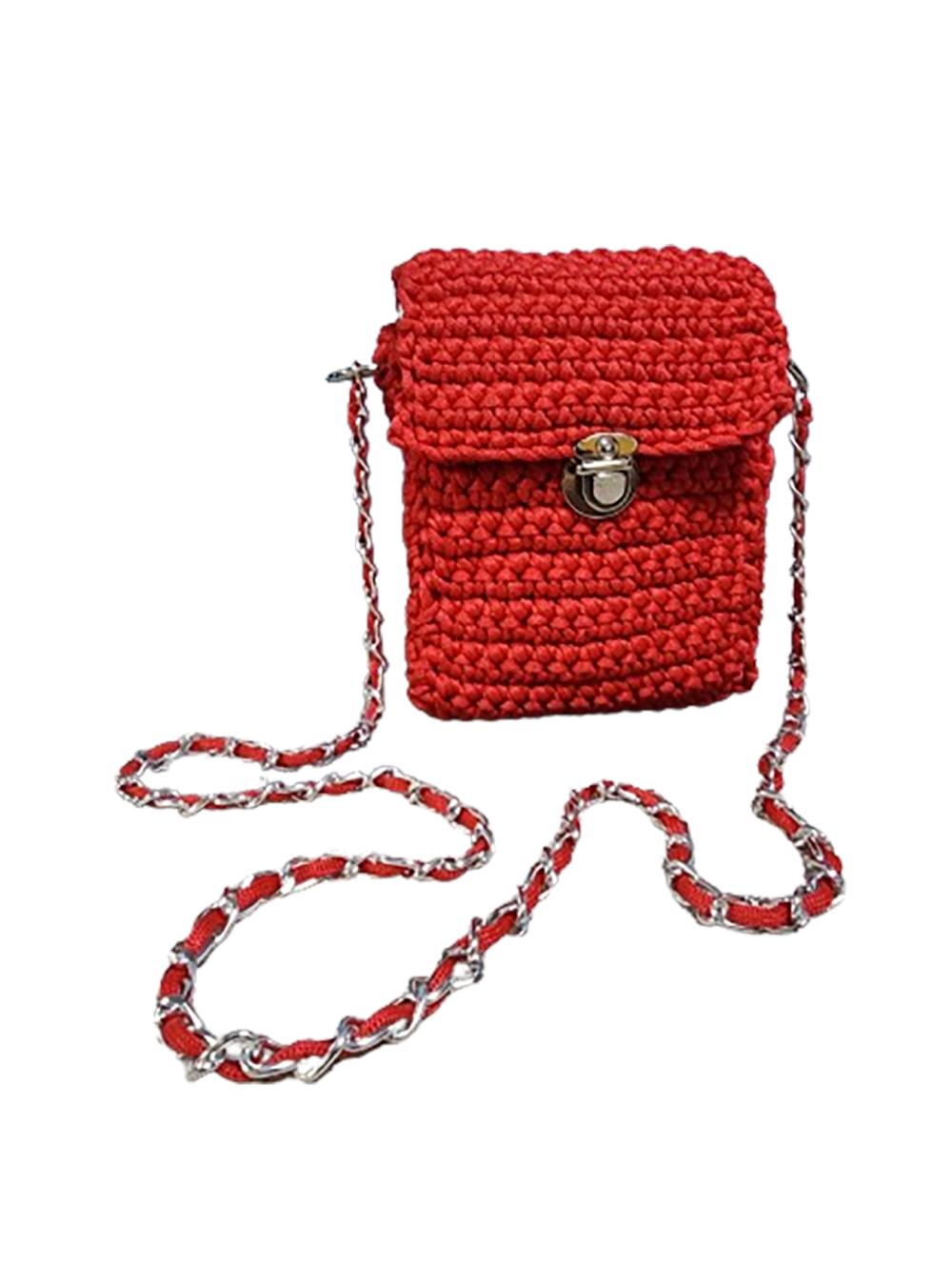 Bolsa de crochet Cobre